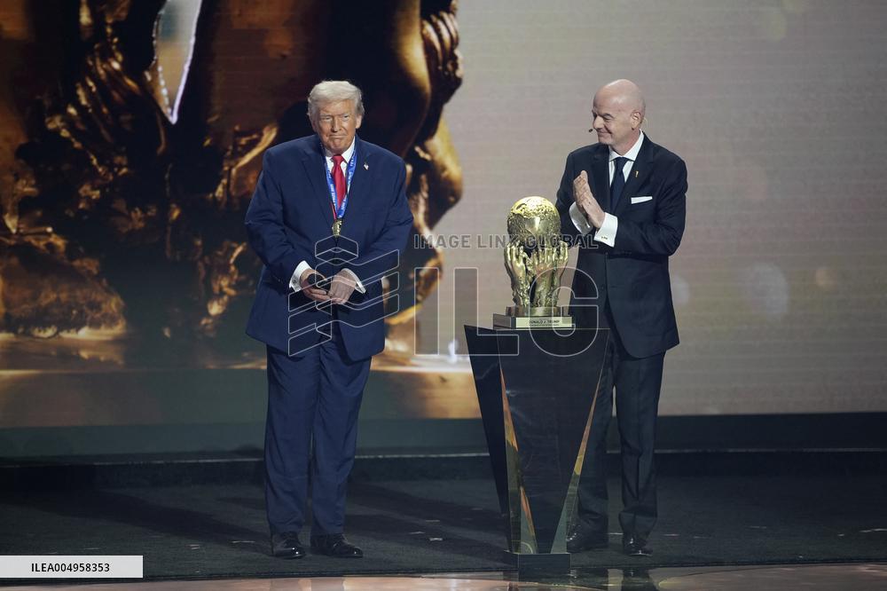 Donald Trump Receives The FIFA Peace Prize At 2026 FIFA World Cup Draw Event - Washington