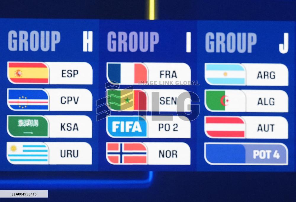Illustration Of France's Group I For 2026 FIFA World Cup At Draw Ceremony - Washington