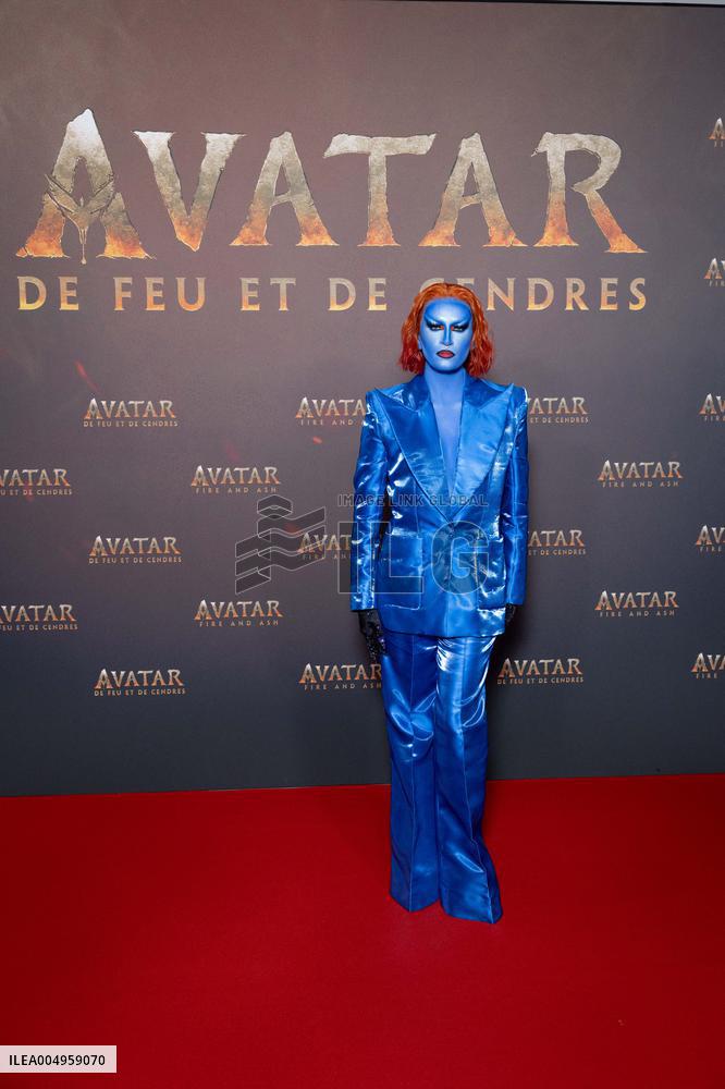 Avatar: Fire And Ash European Premiere Guest and VIP - Paris AJ