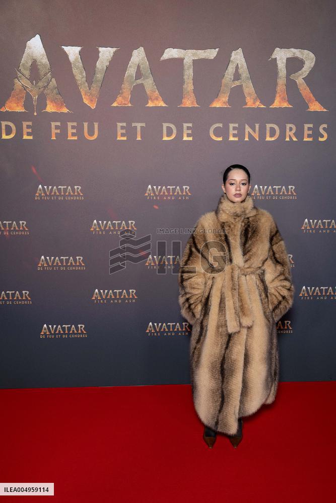 Avatar: Fire And Ash European Premiere Guest and VIP - Paris AJ