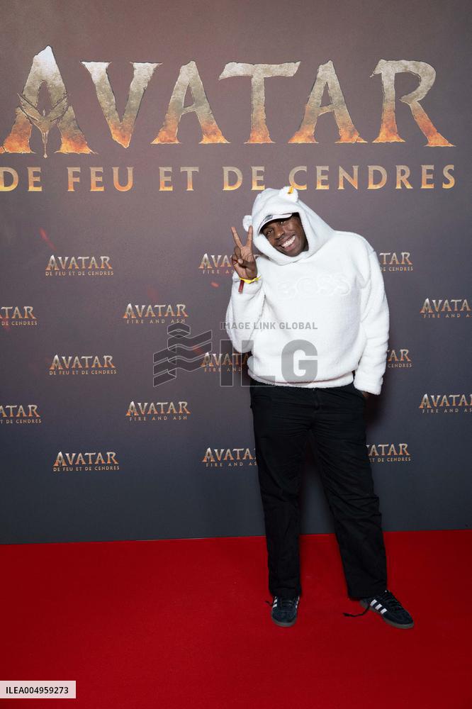 Avatar: Fire And Ash European Premiere Guest and VIP - Paris AJ