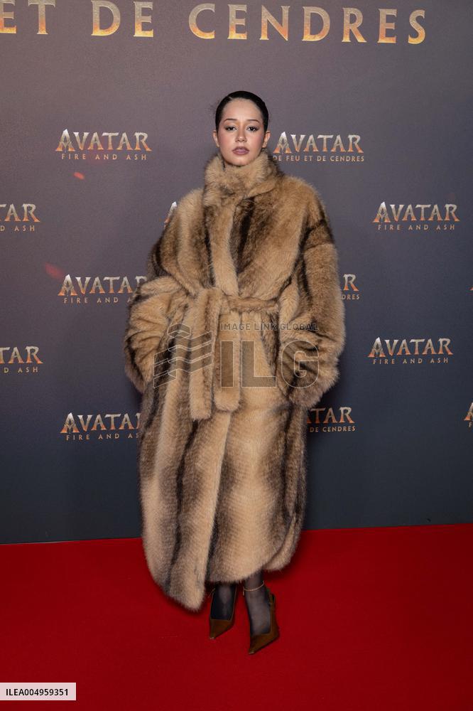 Avatar: Fire And Ash European Premiere Guest and VIP - Paris AJ