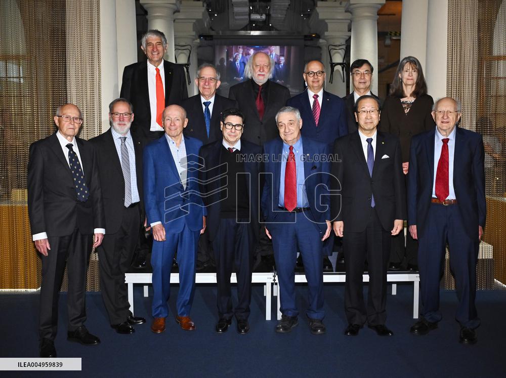 NOBEL CHAIRS ARE SIGNED BY THE PRIZE WINNERS