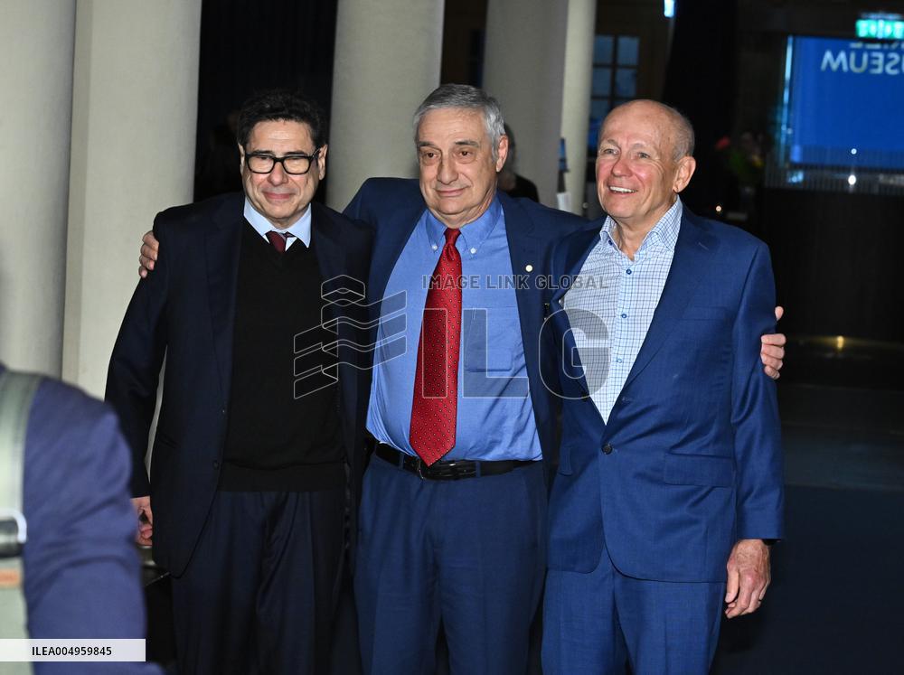 NOBEL CHAIRS ARE SIGNED BY THE PRIZE WINNERS