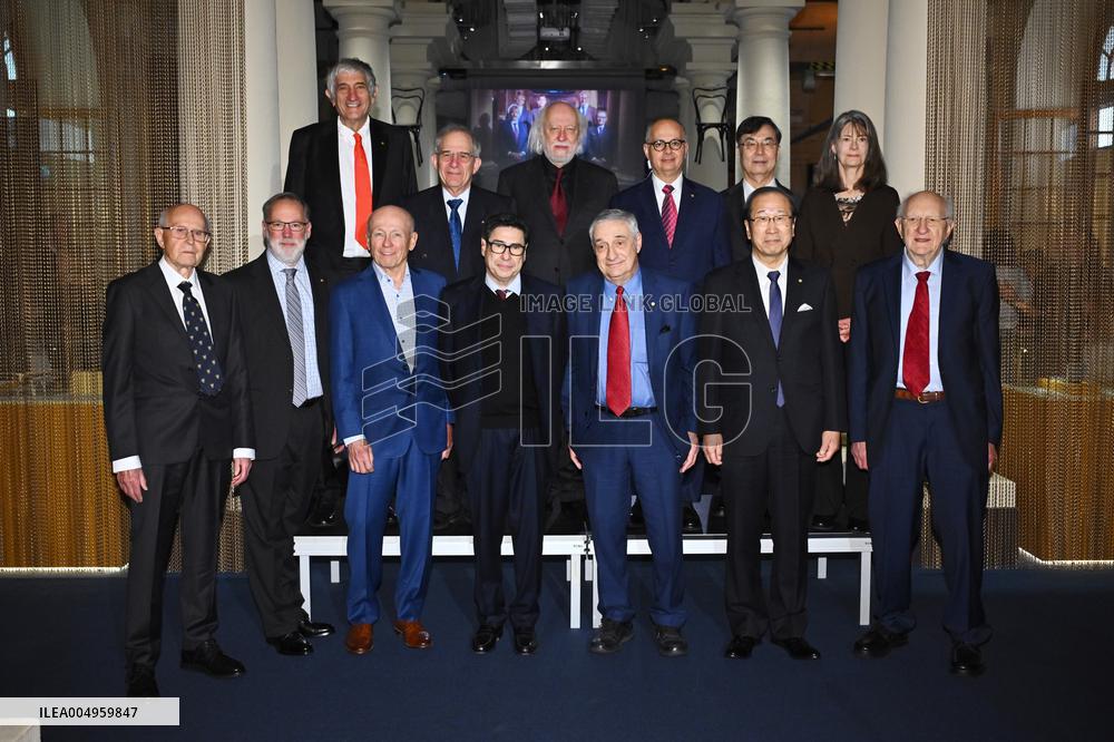 NOBEL CHAIRS ARE SIGNED BY THE PRIZE WINNERS