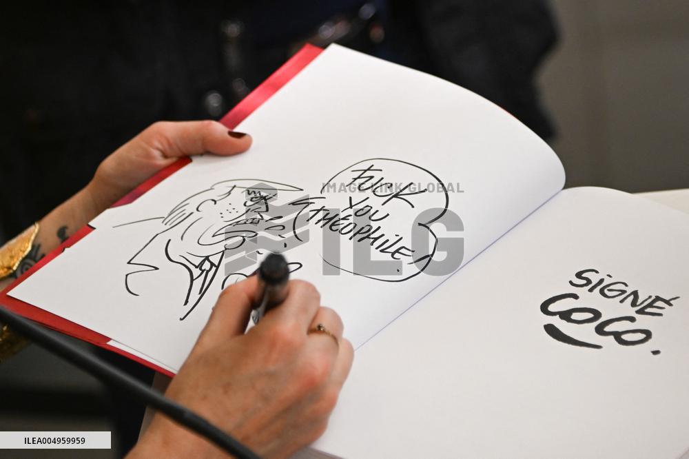 The illustrator Coco Signs Her New Book - Paris