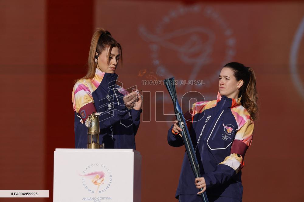 Launch of the Olympic Flame's journey in Rome - Italy
