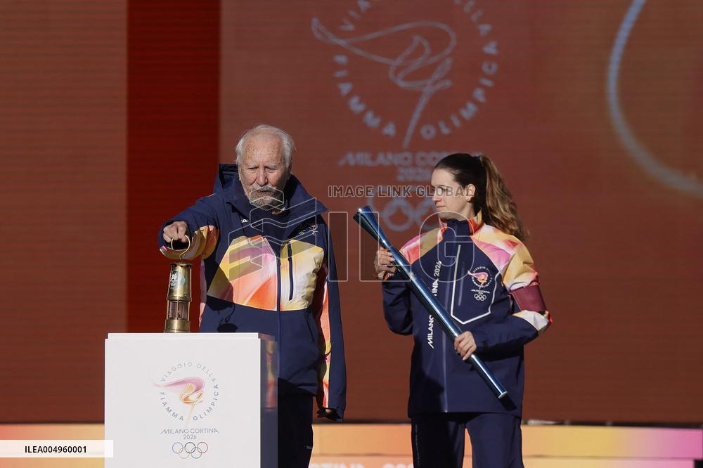 Launch of the Olympic Flame's journey in Rome - Italy