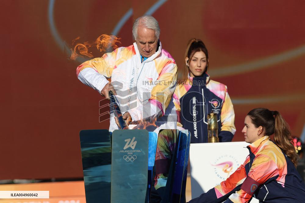 Launch of the Olympic Flame's journey in Rome - Italy