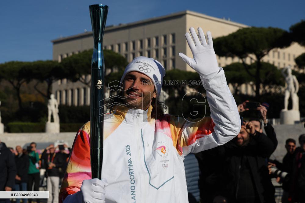 Launch of the Olympic Flame's journey in Rome - Italy