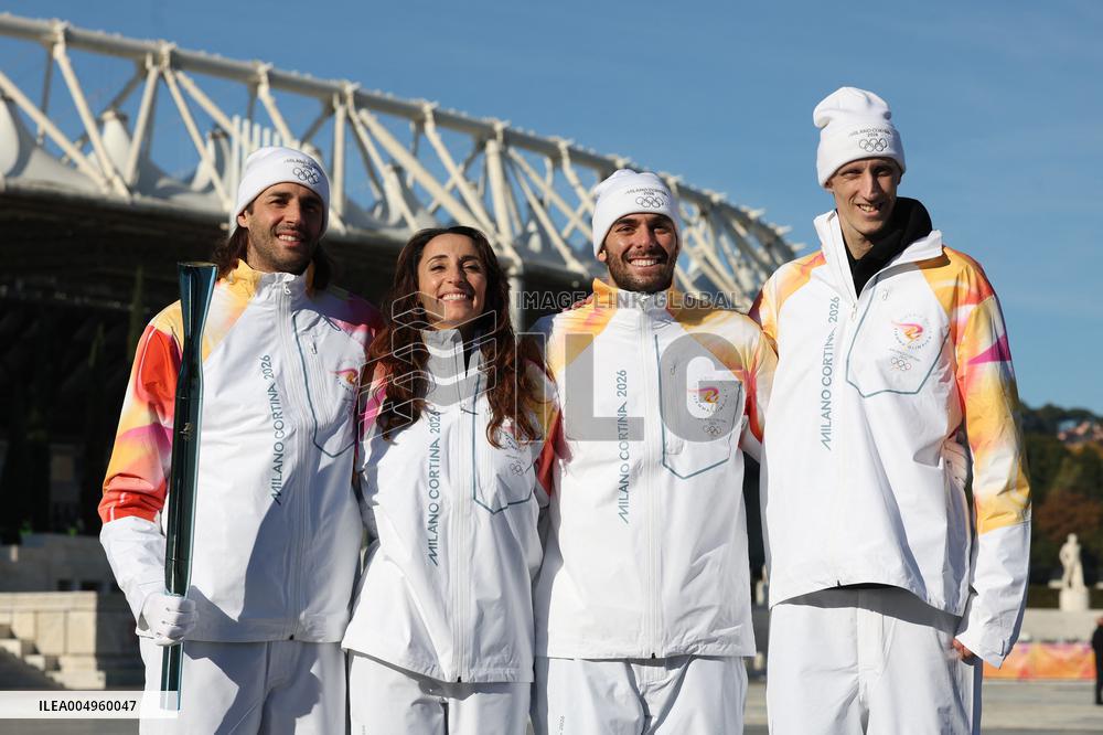 Launch of the Olympic Flame's journey in Rome - Italy