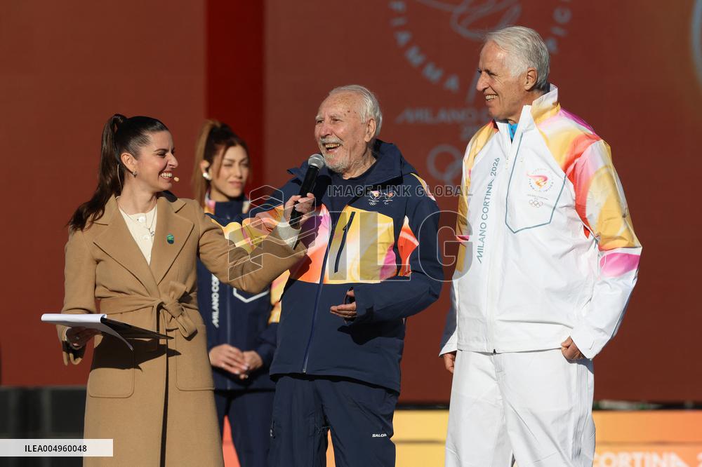 Launch of the Olympic Flame's journey in Rome - Italy
