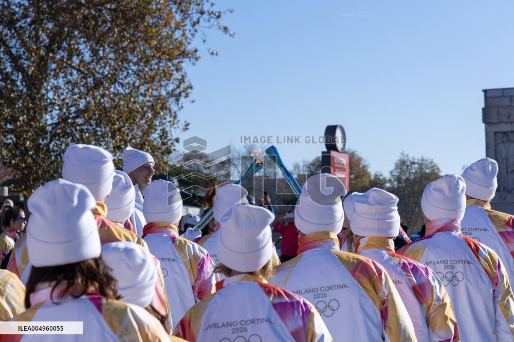 Launch of the Olympic Flame's journey in Rome - Italy