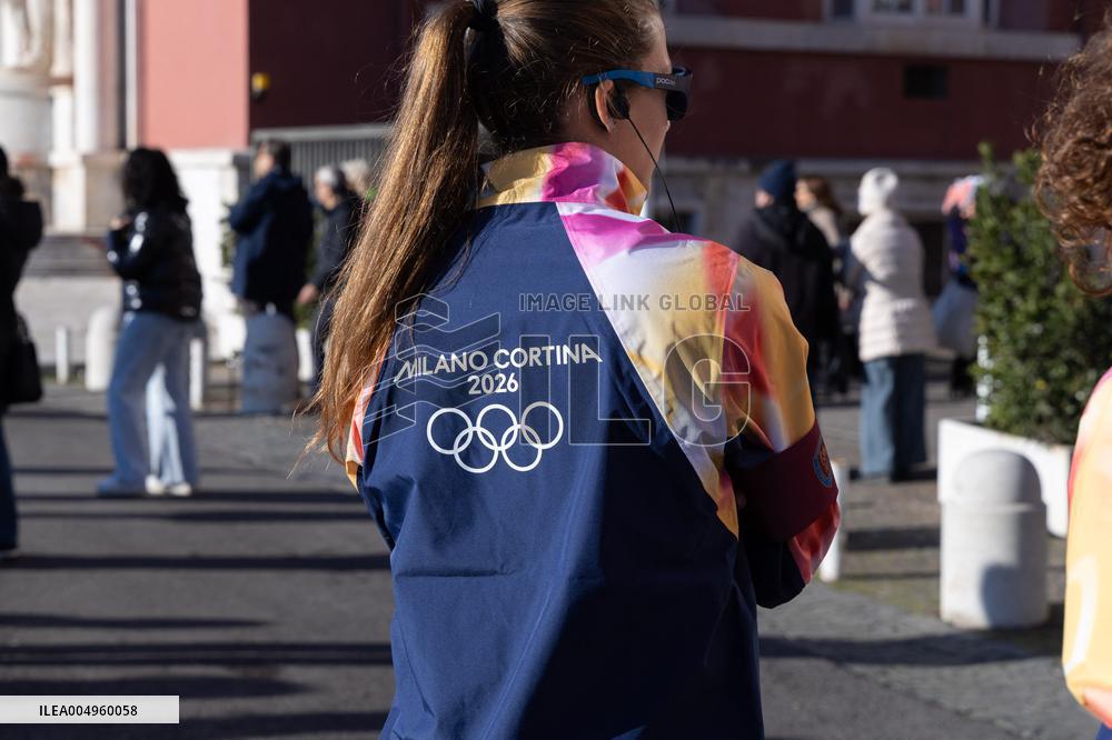 Launch of the Olympic Flame's journey in Rome - Italy