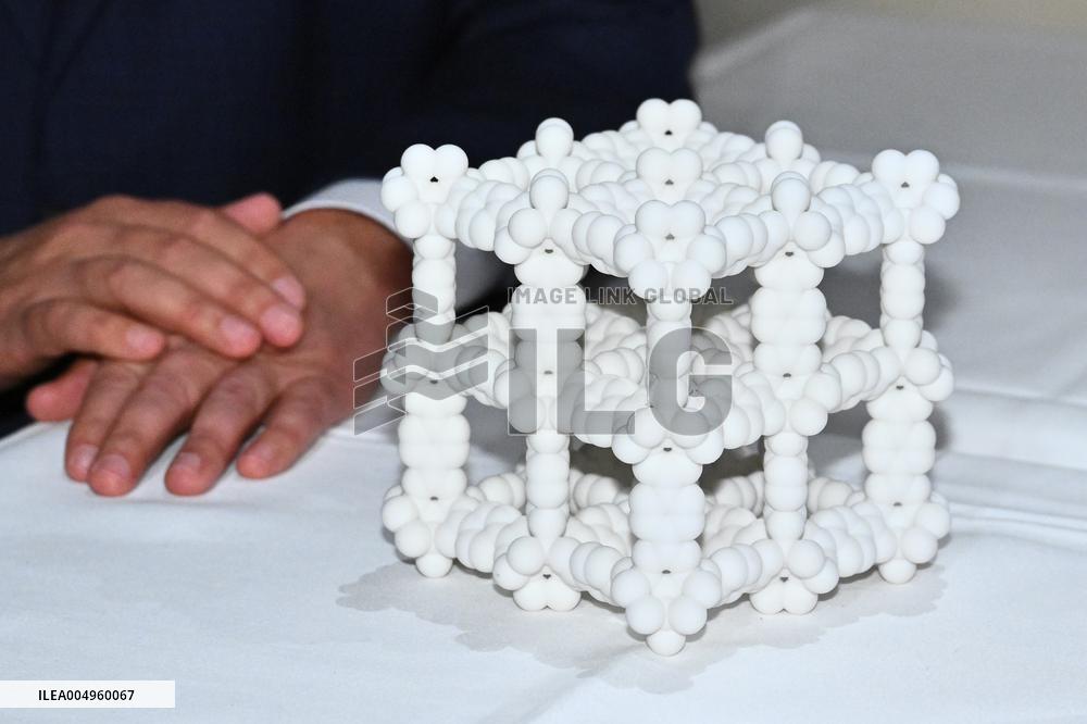 NOBEL CHAIRS ARE SIGNED BY THE PRIZE WINNERS