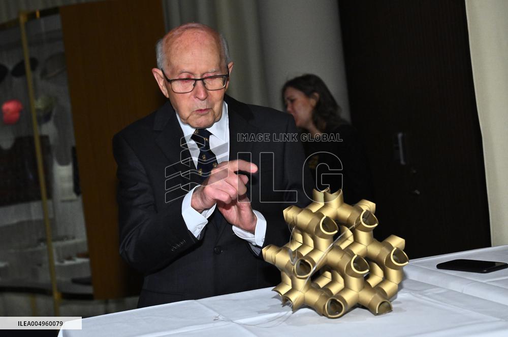NOBEL CHAIRS ARE SIGNED BY THE PRIZE WINNERS