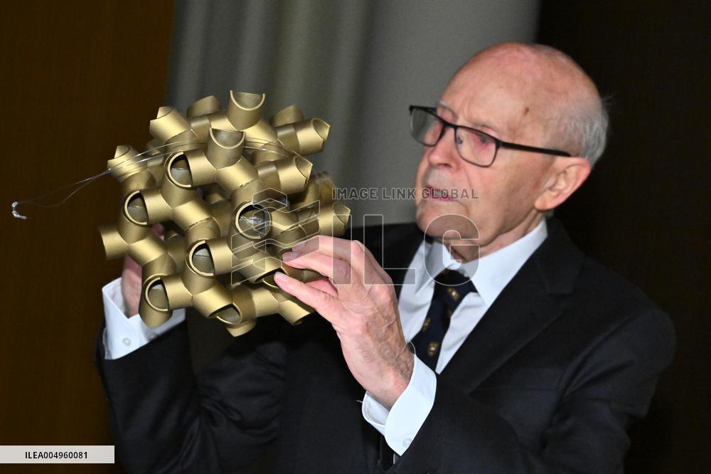 NOBEL CHAIRS ARE SIGNED BY THE PRIZE WINNERS