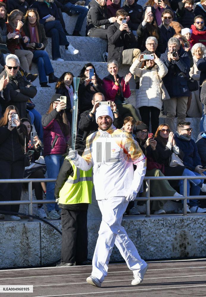 1st torch relay runner for Milan-Cortina Olympics