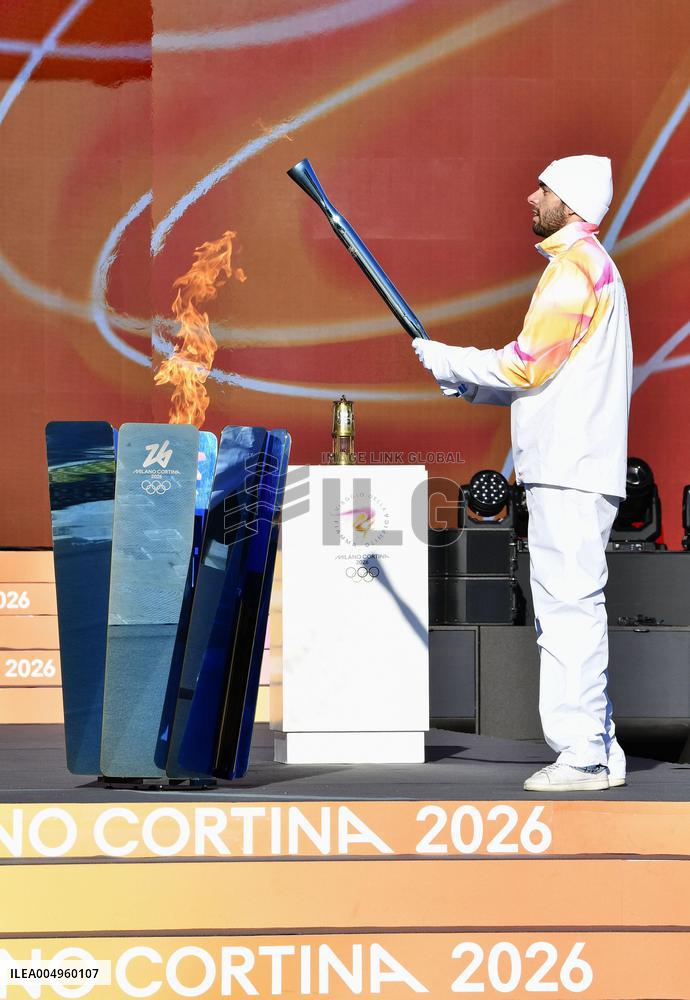 1st torch relay runner for Milan-Cortina Olympics