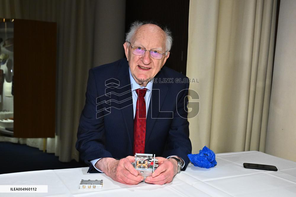 NOBEL CHAIRS ARE SIGNED BY THE PRIZE WINNERS