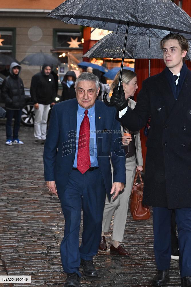 NOBEL CHAIRS ARE SIGNED BY THE PRIZE WINNERS