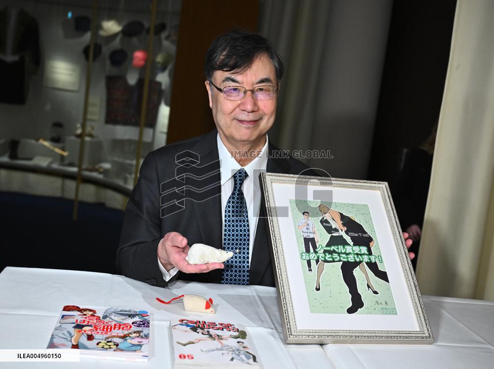 NOBEL CHAIRS ARE SIGNED BY THE PRIZE WINNERS