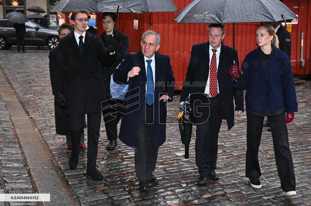 NOBEL CHAIRS ARE SIGNED BY THE PRIZE WINNERS