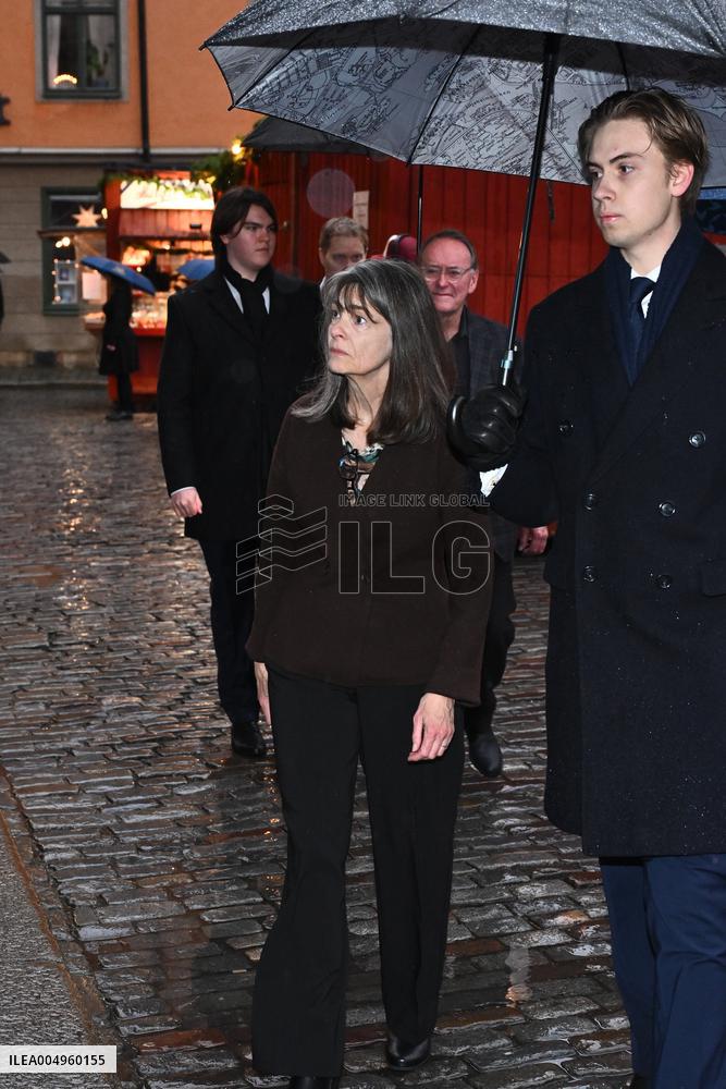 NOBEL CHAIRS ARE SIGNED BY THE PRIZE WINNERS