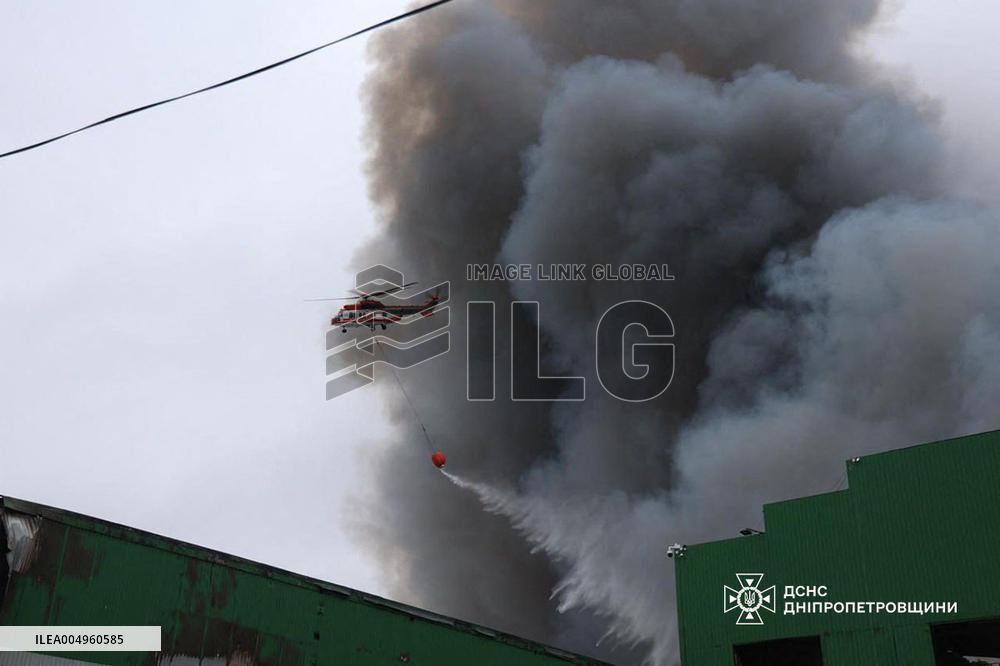 Russian Missile And Drone Attacks On Kyiv Region - Ukraine