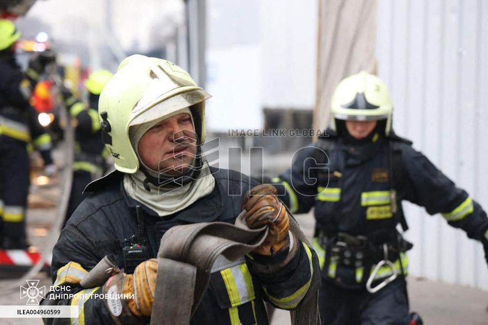 Russian Missile And Drone Attacks On Kyiv Region - Ukraine