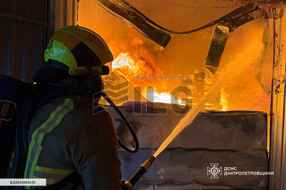 Russian Missile And Drone Attacks On Kyiv Region - Ukraine