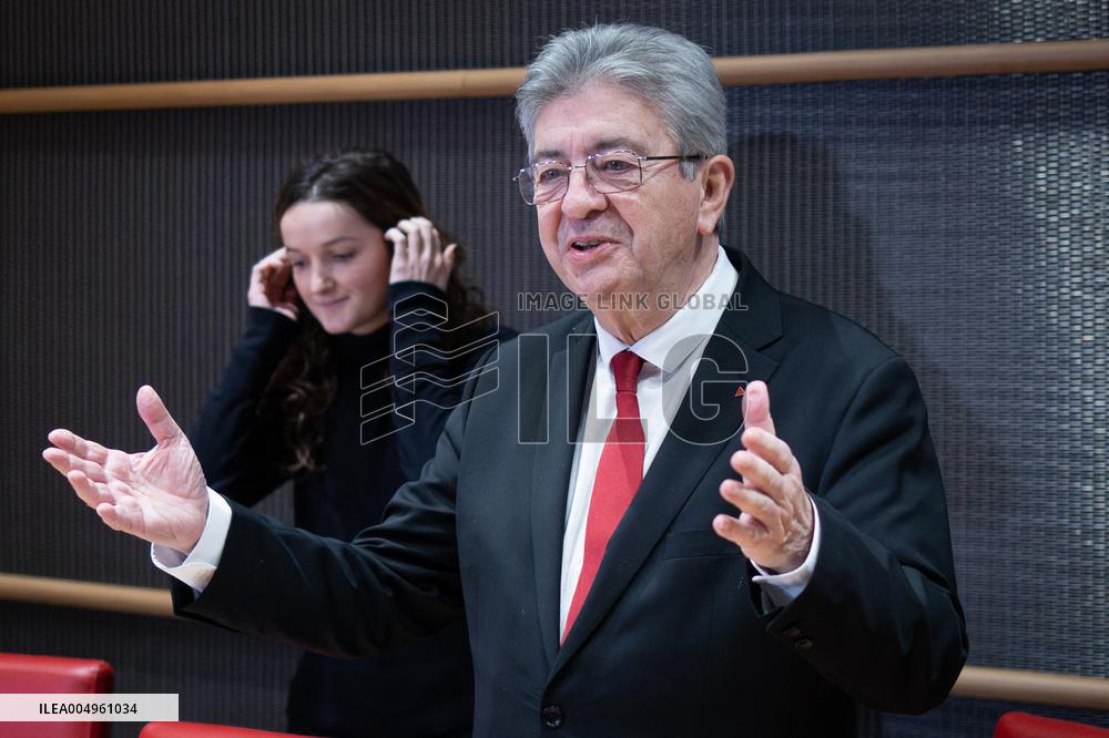 Hearing of Jean-Luc Melenchon at the National Assembly - Paris