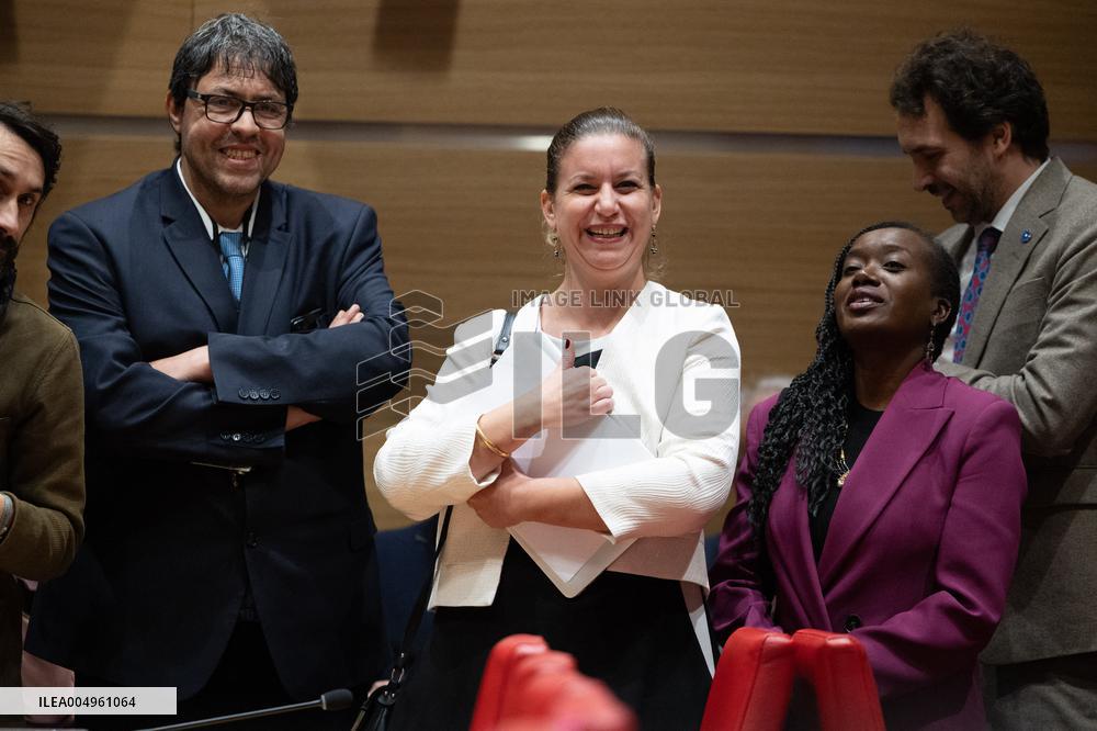 Hearing of Jean-Luc Melenchon at the National Assembly - Paris