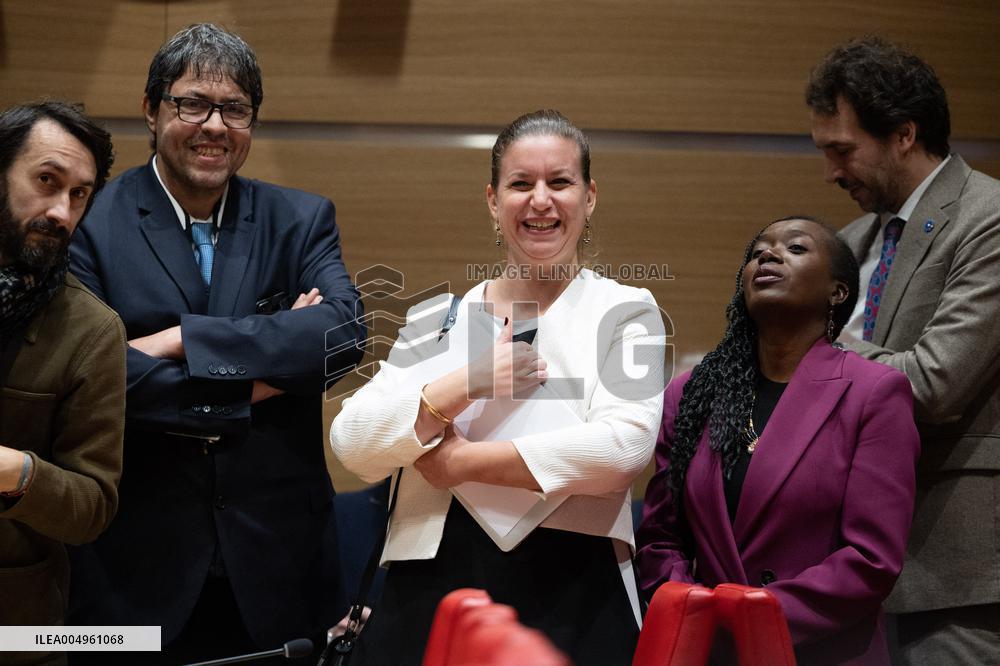 Hearing of Jean-Luc Melenchon at the National Assembly - Paris