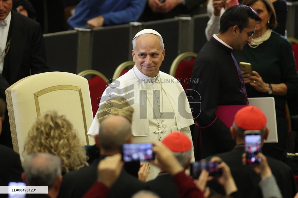 Pope Leo XIV At Concert for the Poor - Vatican