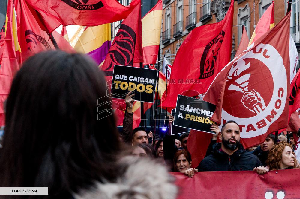 Frente Obrero Protest Against the 78 Constitution - Madrid