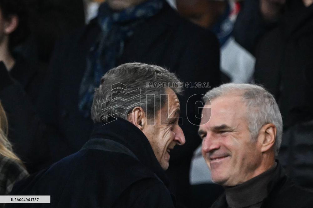 Nicolas Sarkozy Attends the Ligue 1 PSG vs Stade Rennais F.C - FA