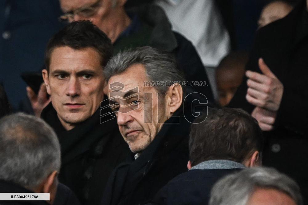Nicolas Sarkozy Attends the Ligue 1 PSG vs Stade Rennais F.C - FA
