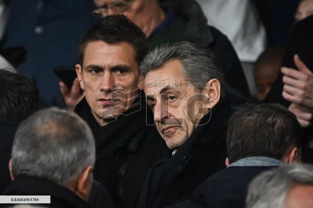 Nicolas Sarkozy Attends the Ligue 1 PSG vs Stade Rennais F.C - FA