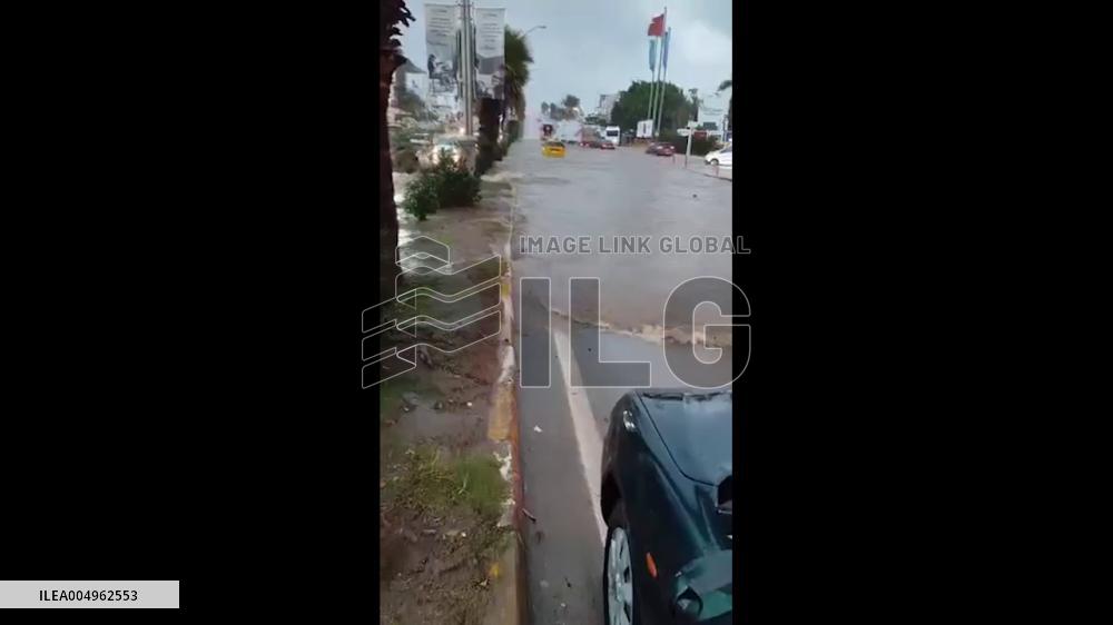 Turkey: Orange Alert Storm Hits Bodrum, Causing Massive Flooding