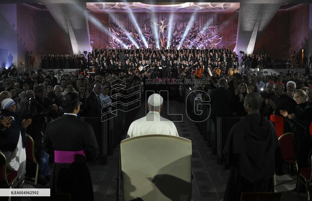 Pope Leo XIV Attends Michael Buble Concert - The Vatican