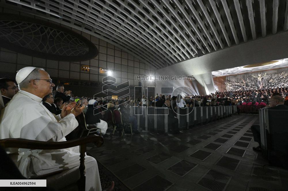 Pope Leo XIV Attends Michael Buble Concert - The Vatican