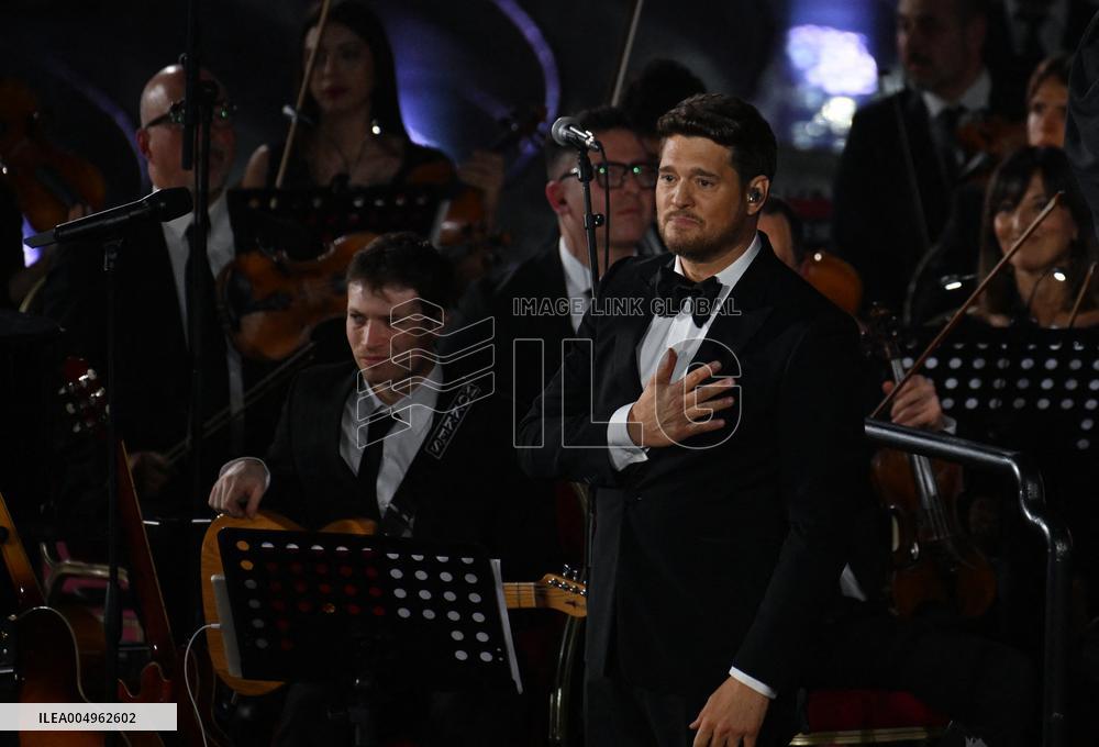 Pope Leo XIV Attends Michael Buble Concert - The Vatican