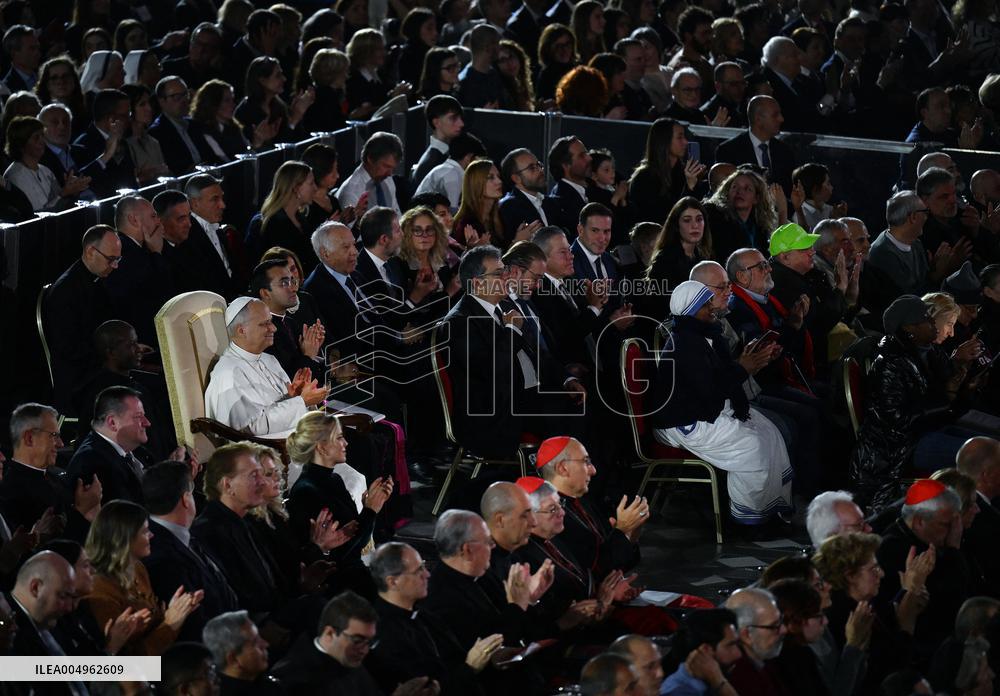 Pope Leo XIV Attends Michael Buble Concert - The Vatican