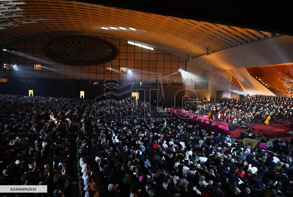 Pope Leo XIV Attends Michael Buble Concert - The Vatican