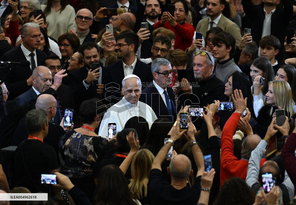 Pope Leo XIV Attends Michael Buble Concert - The Vatican