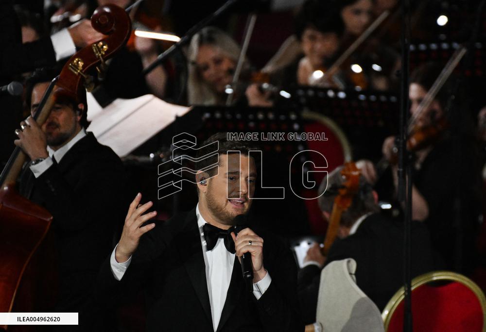 Pope Leo XIV Attends Michael Buble Concert - The Vatican