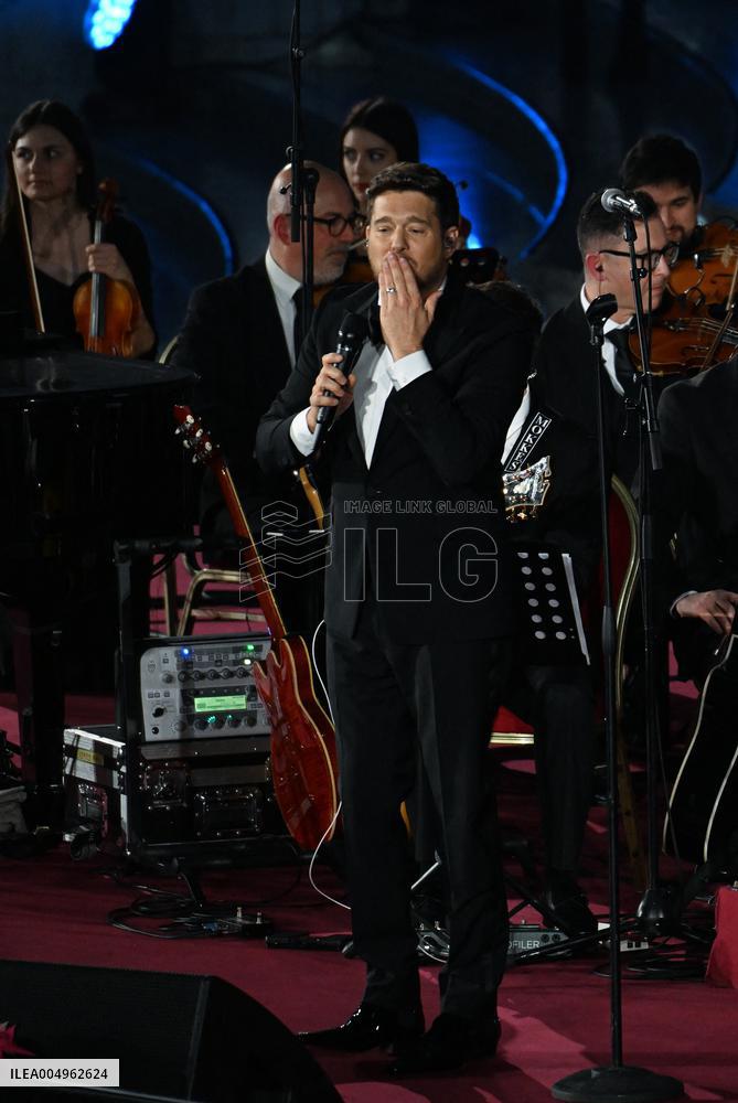 Pope Leo XIV Attends Michael Buble Concert - The Vatican