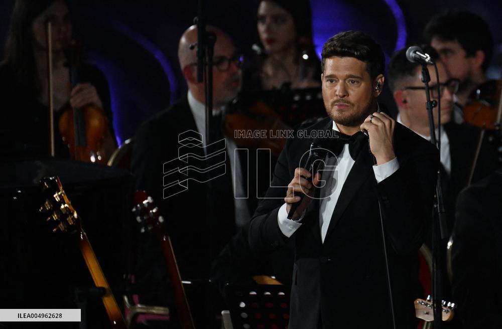 Pope Leo XIV Attends Michael Buble Concert - The Vatican