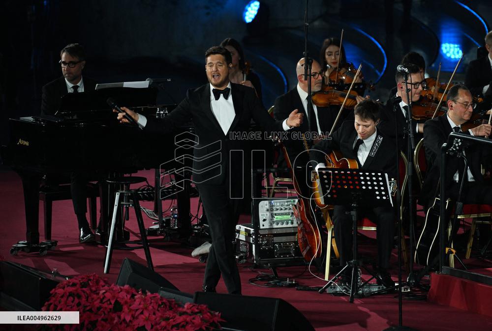 Pope Leo XIV Attends Michael Buble Concert - The Vatican